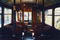 Tram '373' interior at Stockholm, June 2003
